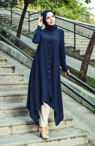 Navy Blue Tuniek 8027-05