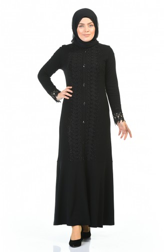 Schwarz Hijab Kleider 8K3811500-01