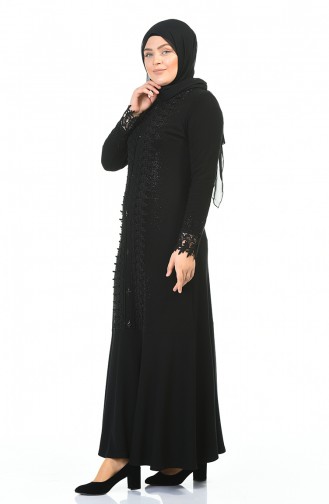 Schwarz Hijab Kleider 8K3811500-01
