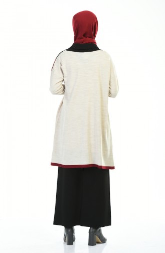 Tunik Pantolon İkili Takım 4140-01 Bordo Bej