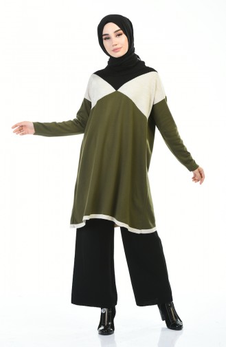 Tunik Pantolon İkili Takım 4140-05 Bej Haki