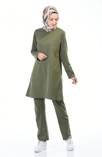 Tunik Pantolon İkili Takım 1012-03 Haki 1012-03