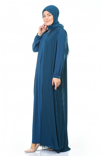 Habillé Hijab Pétrole 6271-01