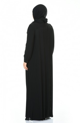 Schwarz Hijab-Abendkleider 6271-02