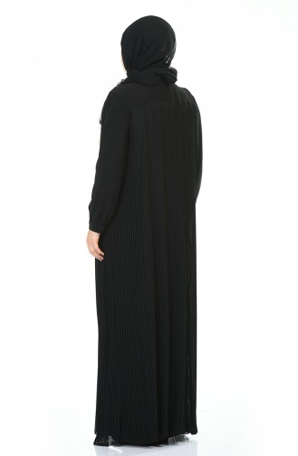 Black Hijab Evening Dress 6271-02