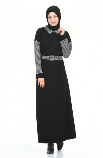 Black Hijab Dress 0333-02