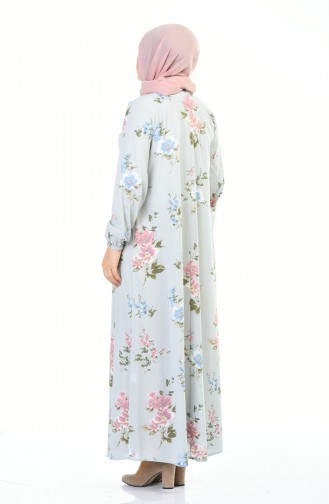 Blue Hijab Dress 1414F-01
