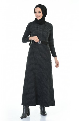 Light Black İslamitische Jurk 5369D-01