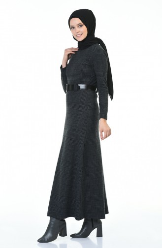 Belted Winter Dress Smoky 5369F-01