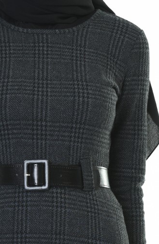 Robe Hivernal a Ceinture 5369F-01 Fumé 5369F-01