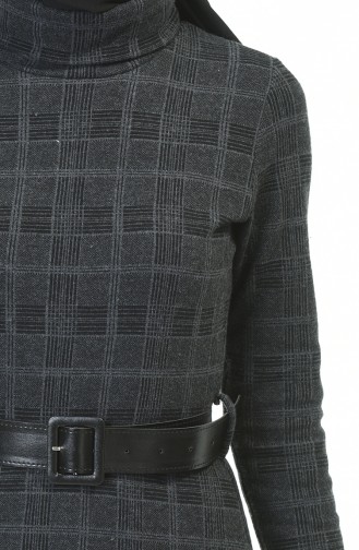 Robe Hivernal a Ceinture 5488F-01 Fumé 5488F-01