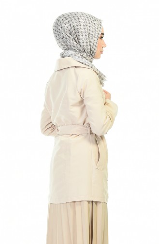 Beige Trench Coats Models 1015-02