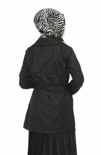 Black Trench Coats Models 1015-03