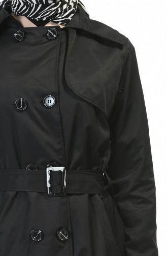 Black Trench Coats Models 1015-03