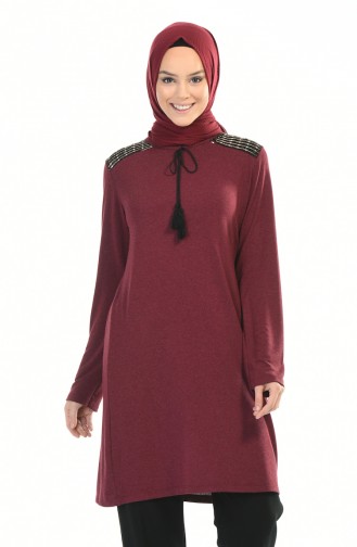 تونيك أحمر كلاريت 2214-05