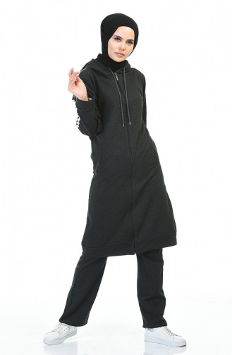 Zippered Tracksuit Suit Anthracite 30110B-04
