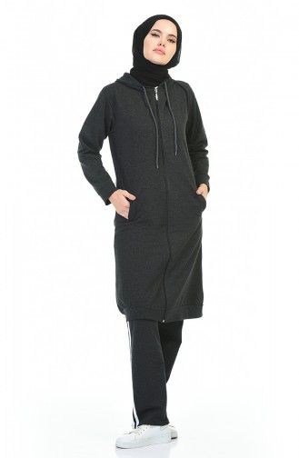 Zippered Tracksuit Suit Anthracite 30110C-04