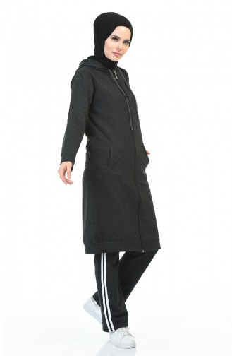 Zippered Tracksuit Suit Anthracite 30110C-04