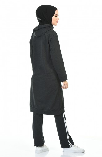 Zippered Tracksuit Suit Anthracite 30110C-04