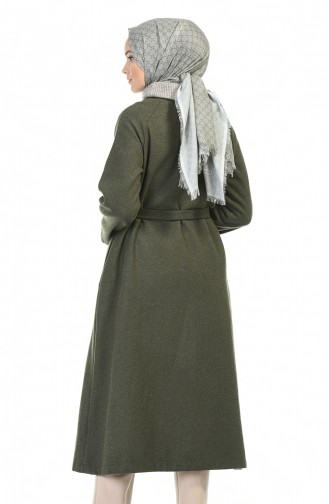 معطف طويل كاكي 5505-05