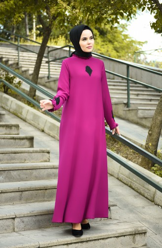Zwetschge Hijab-Abendkleider 8038-04