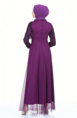 Spitzen Abendkleid   5218-01 Lila 5218-01