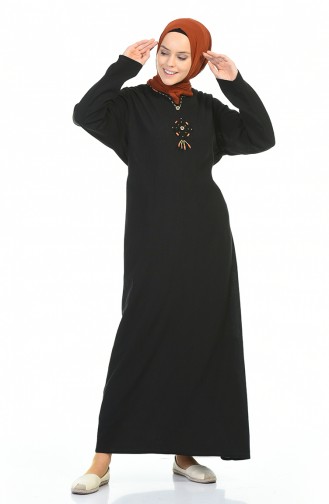 Black Hijab Dress 0065-02