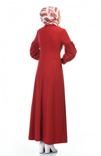 فستان أحمر كلاريت 0334-02