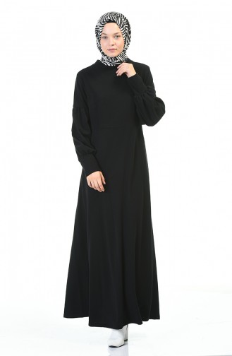 Black İslamitische Jurk 0334-03