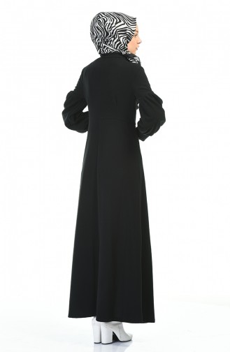 Black Hijab Dress 0334-03