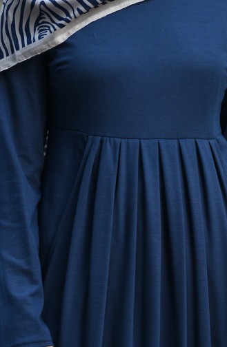 فستان أزرق كحلي 8058-05