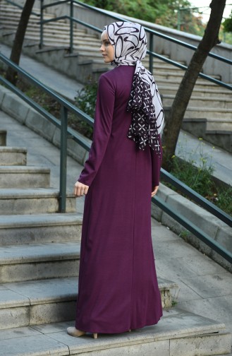 Zwetschge Hijab Kleider 8058-06