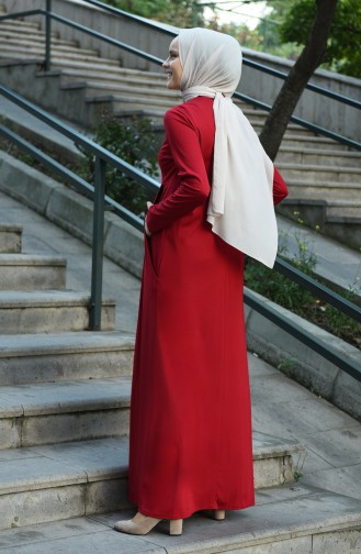 Robe Hijab Bordeaux 8058-07