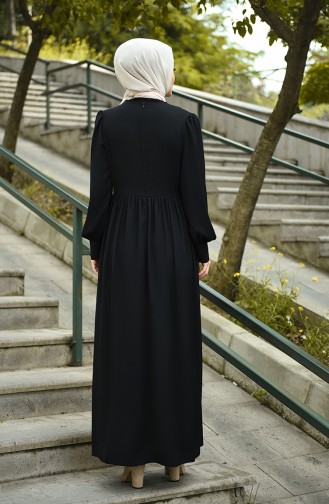 Schwarz Hijab-Abendkleider 8031-05