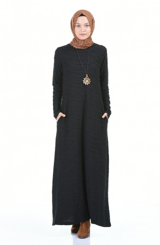 Black İslamitische Jurk 0117-02