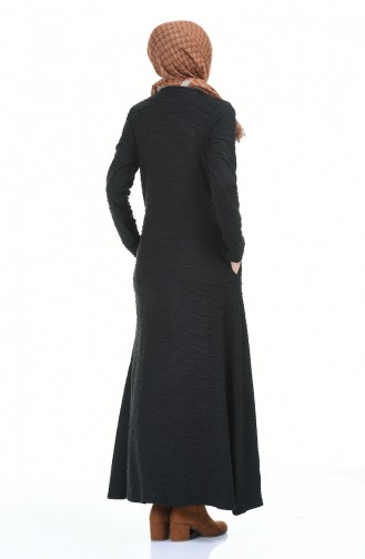 Black İslamitische Jurk 0117-02