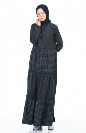 Robe Hijab Bleu Marine 3106-01