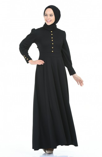 Black İslamitische Jurk 6780-03