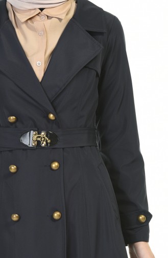 Navy Blue Trench Coats Models 8938-01