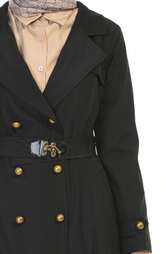 Black Trench Coats Models 8938-02