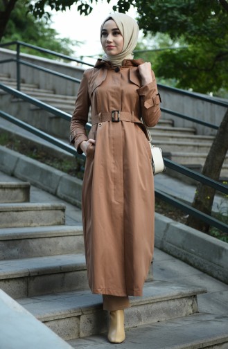 Cinnamon Trench Coats Models 6828-04