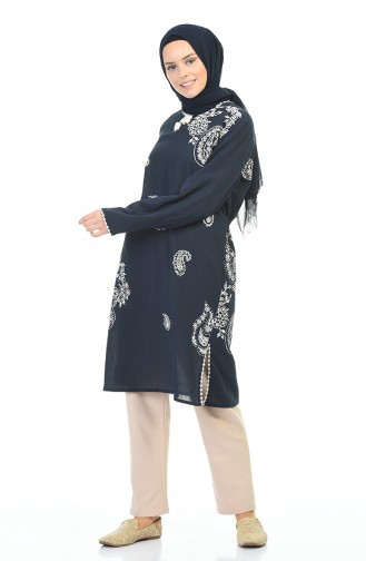 Navy Blue Tuniek 0506-01