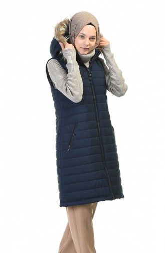 Gilet Sans Manches Bleu Marine 5136-01