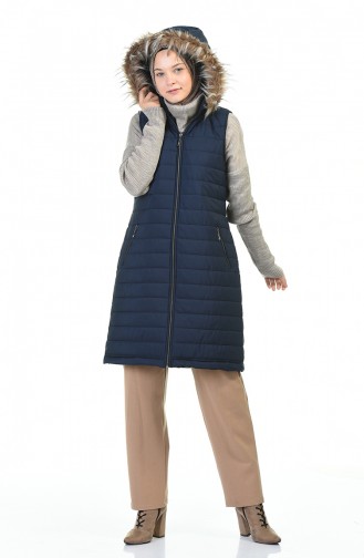 Gilet Sans Manches Bleu Marine 5136-01