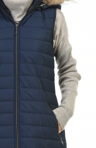 Gilet Sans Manches Bleu Marine 5136-01