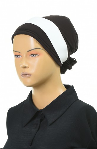 Doppelte Farbe bereite Turban-Bonnet 1054-04 Braun 1054-04