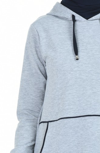 Hooded Tracksuit Gray 9119-04