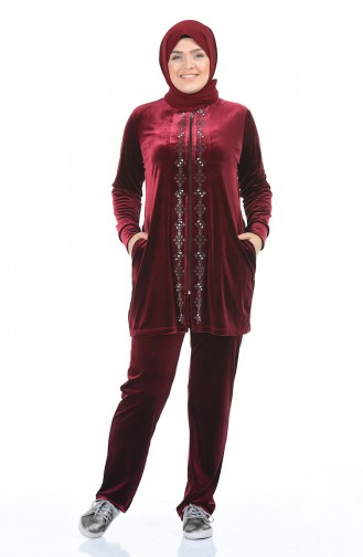 Claret Red Tracksuit 1930-02