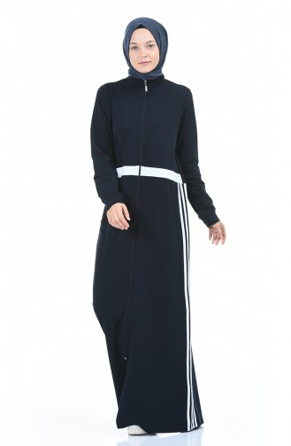 Abayas Bleu Marine 9115-02