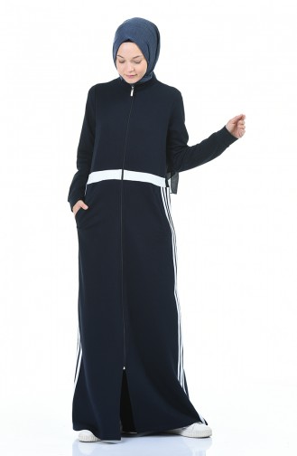 Abayas Bleu Marine 9115-02